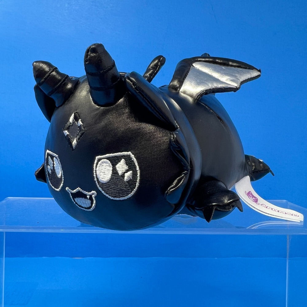 Aphmau MeeMeows Gemstone Dragons 6 Inch Black Onyx Dragon Kitty Cat Plush Toy
